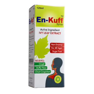 En-Kuff Syrup 120ml – Ivy Leaf Extract Cough Relief Syrup (Sugar Free)