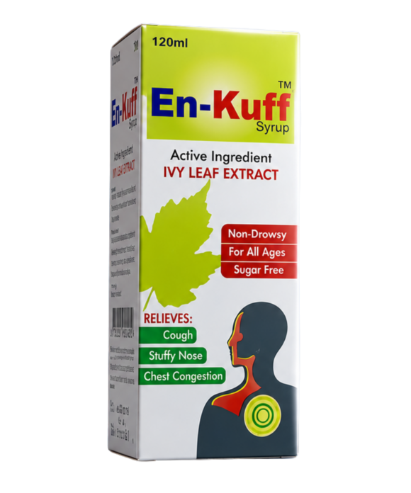 En-Kuff Syrup 120ml – Ivy Leaf Extract Cough Relief Formula