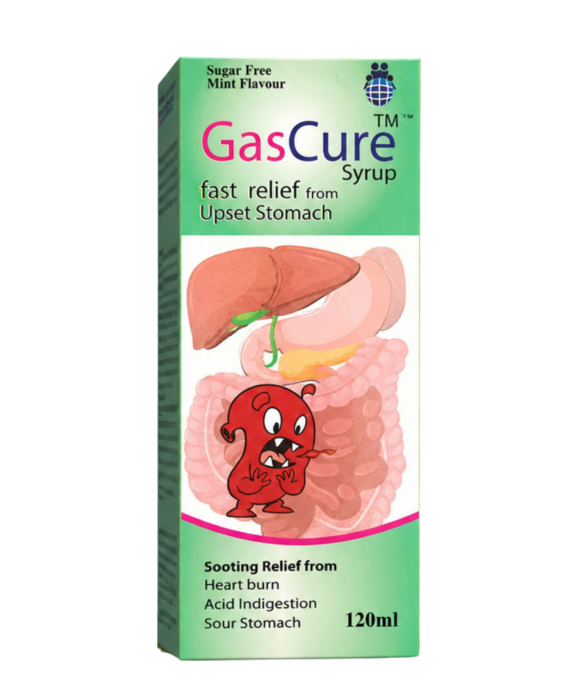 GasCure Syrup 120ml – Fast Relief for Upset Stomach & Acidity