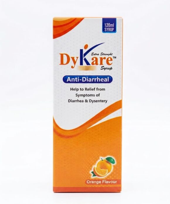 DyKare Anti-Diarrheal Syrup 120ml – Orange Flavour
