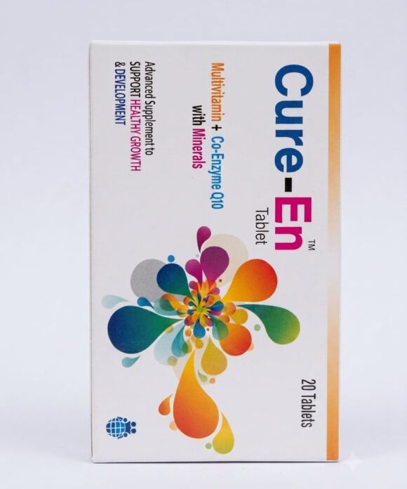 Cure-En Multivitamin Tablets with Co-Enzyme Q10 & Minerals | 20 Tablets