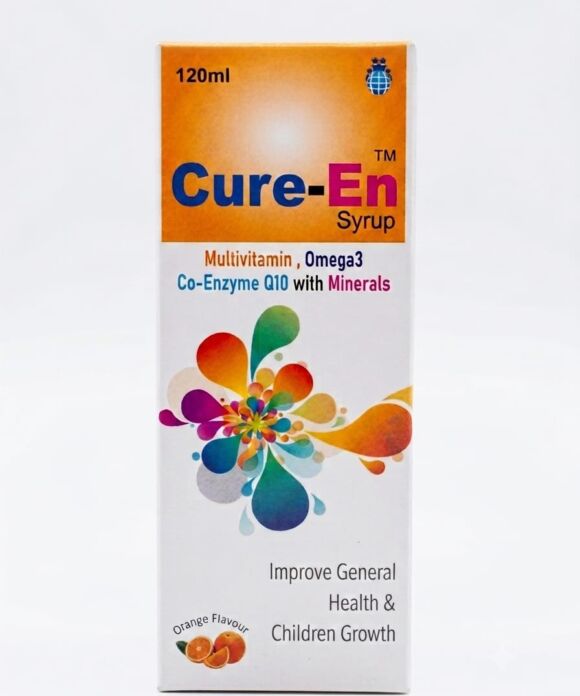 Cure-En Syrup 120ml – Multivitamin, Omega 3, Co-Enzyme Q10 & Minerals